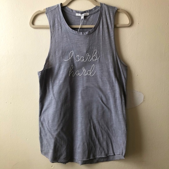 I Carb Hard 🥖🍞🥯 workout tank - Picture 1 of 4